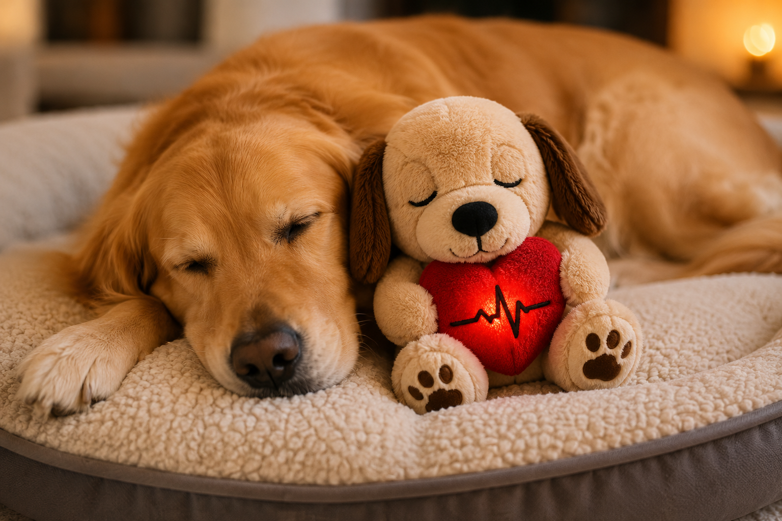 PawZen™ – בובת פעימות לב מרגיעה לכלבים 🐾